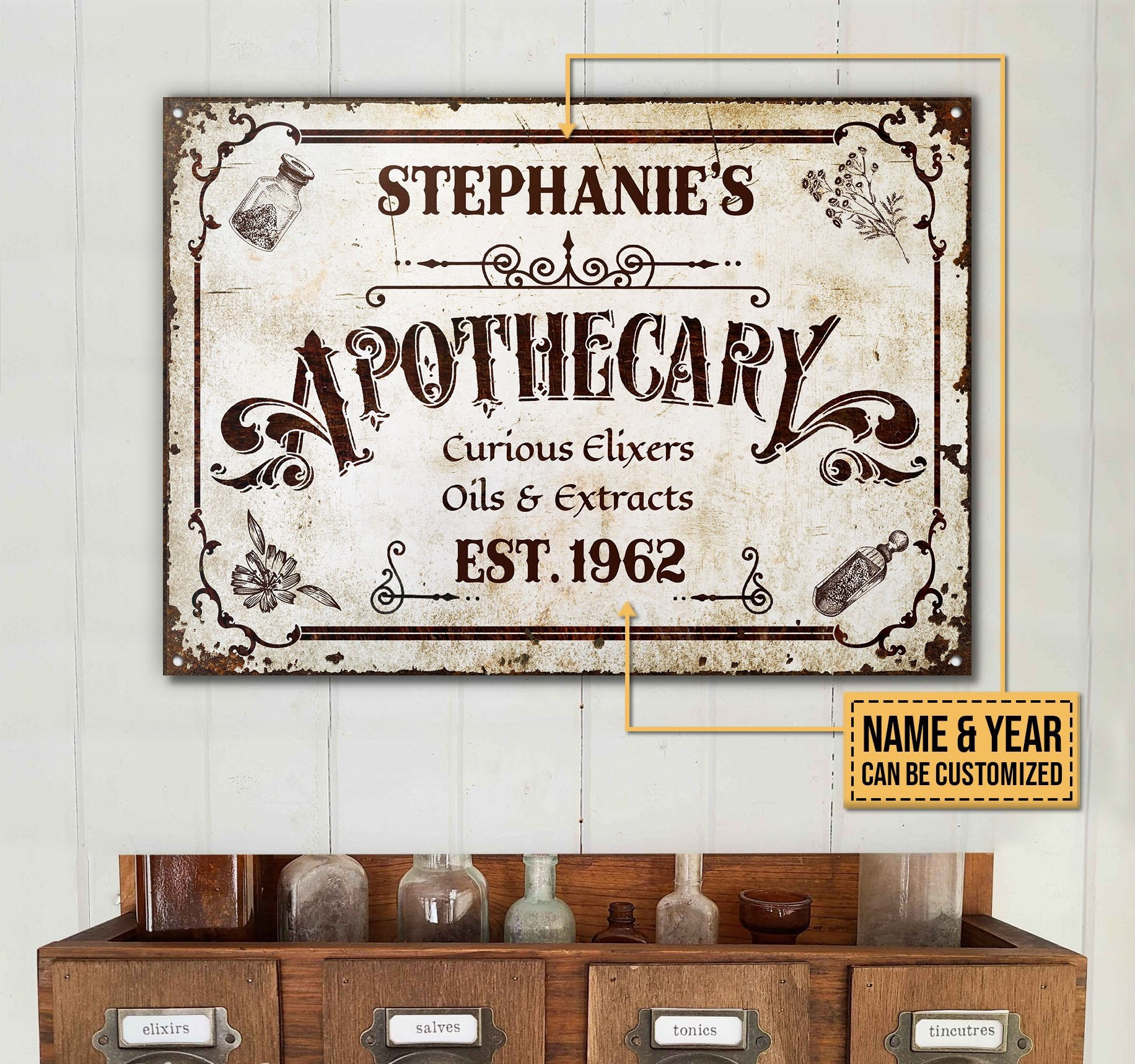 Vintage Pharmacy Sign for sale Only 2 left at 75