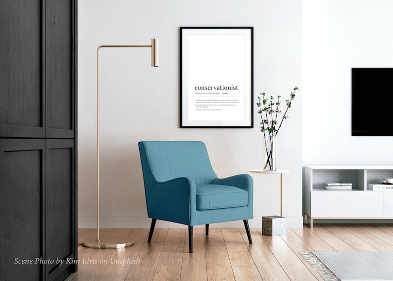 Simply Download /& Print Conservationist Definition Poster