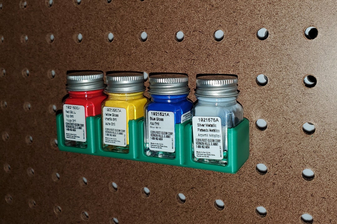 Pegboard/skadis Testors Miniature Paint Bottle Holder Etsy