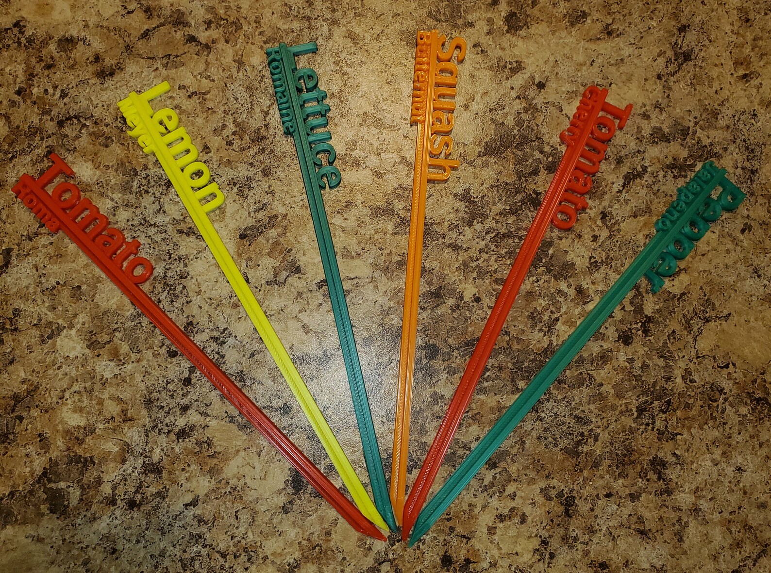 Plant Label Stakes with Variety Subtext Etsy