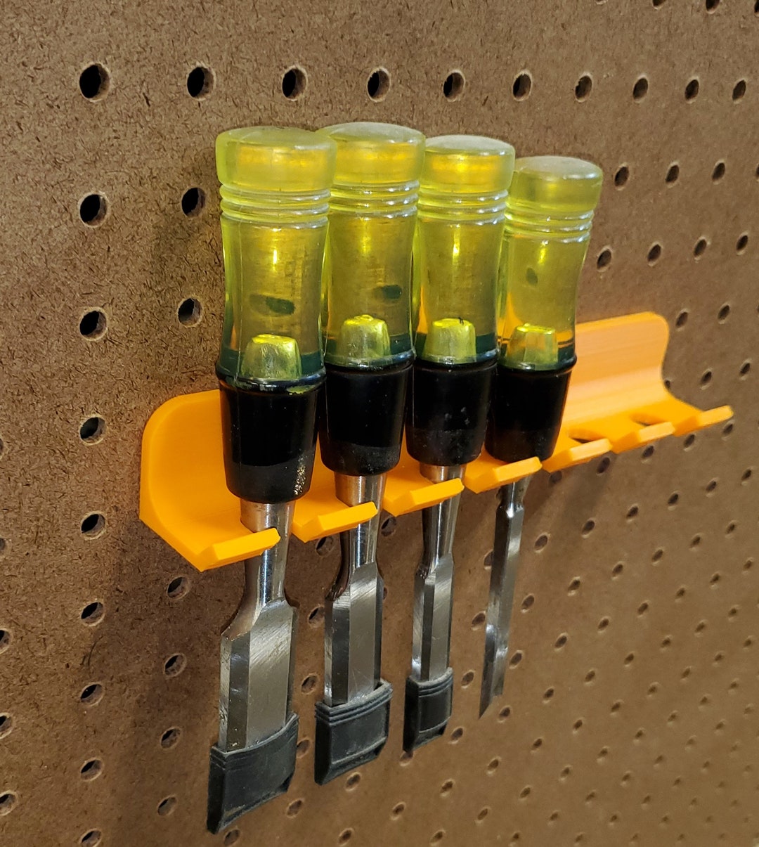 Pegboard/skadis Chisel/nut Driver/large Screwdriver Holder Etsy