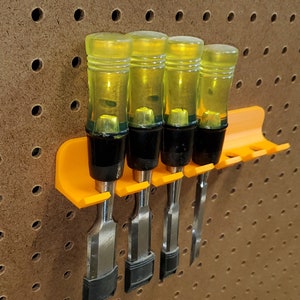 Pegboard/Skadis chisel/nut driver/large screwdriver holder