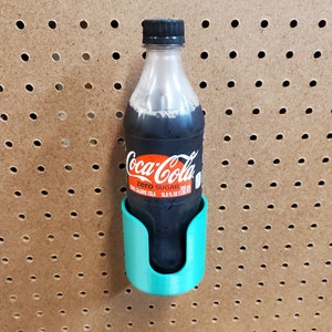 Pegboard/Skadis bottled or canned beverage holder