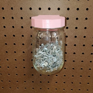 Pegboard/Skadis regular mason jar holder