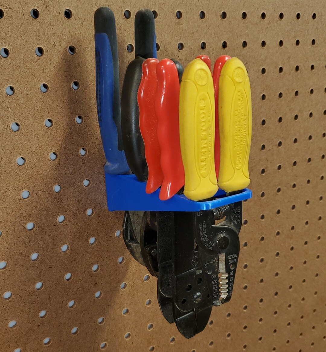 Pegboard/skadis Scissors/pliers/two-handled Tool Holder - Etsy