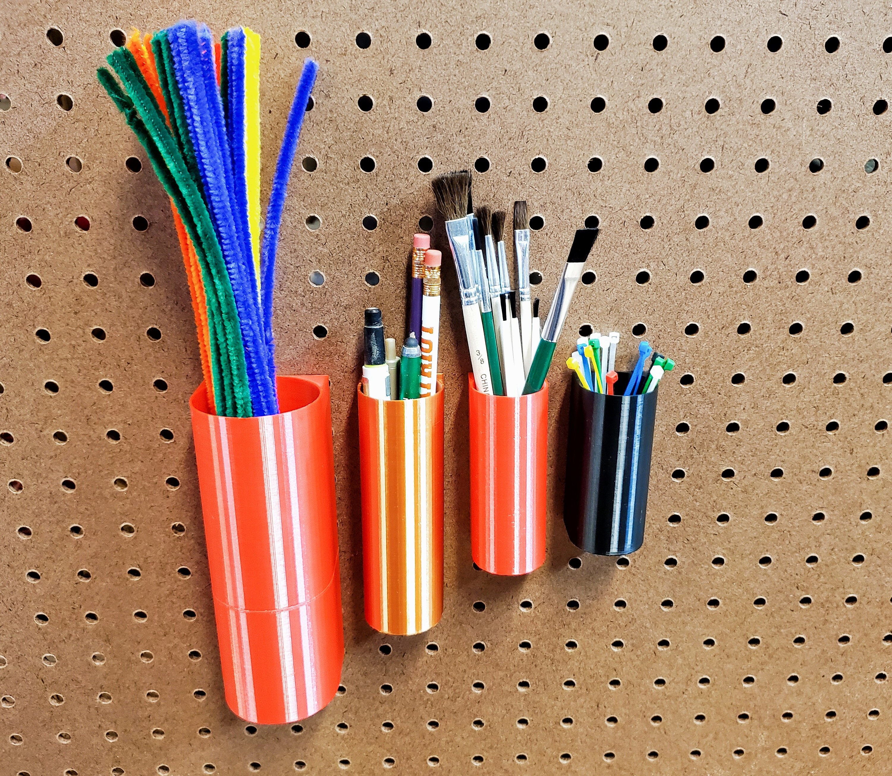 Pegboard/Skadis zip tie/pipe cleaner/pen/pencil/brush holder Etsy