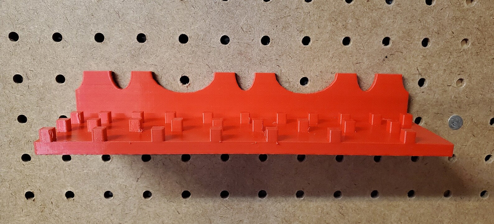 Pegboard organizer for 1/4 drive sockets holds 27 Etsy