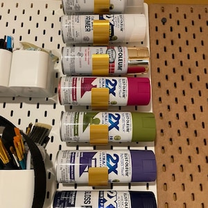 Pegboard/skadis Paint or Spray Can Holder - Etsy