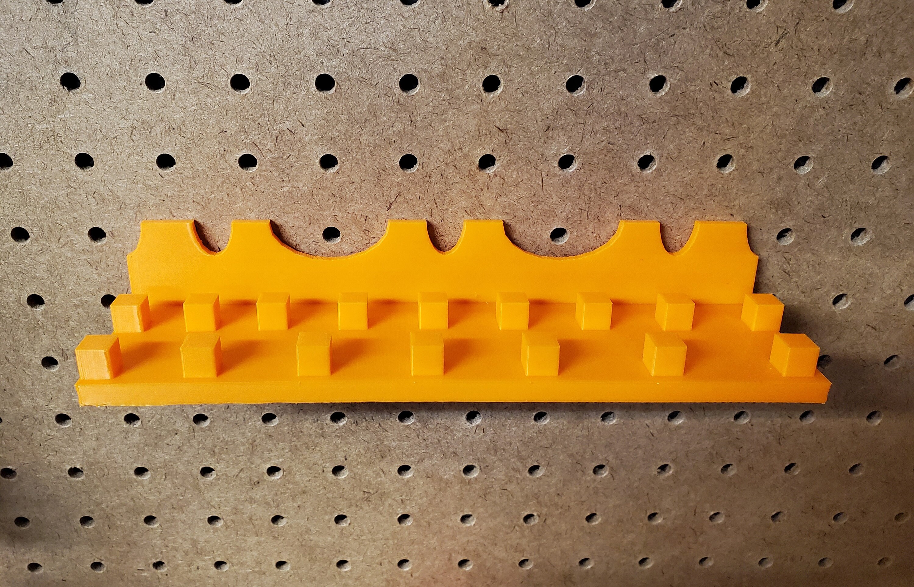 Pegboard organizer for 3/8 drive sockets holds 16 Etsy