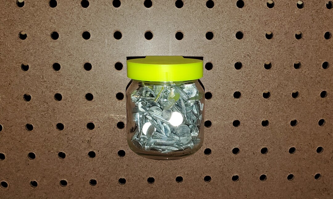 Pegboard/skadis Baby Food Jar Holder Etsy