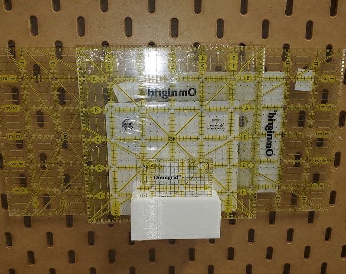 3D Printed Pegboard Ruler Holder for Quilting and Other Rulers Etsy