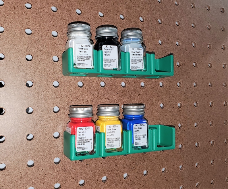 Pegboard/skadis Testors Miniature Paint Bottle Holder Etsy