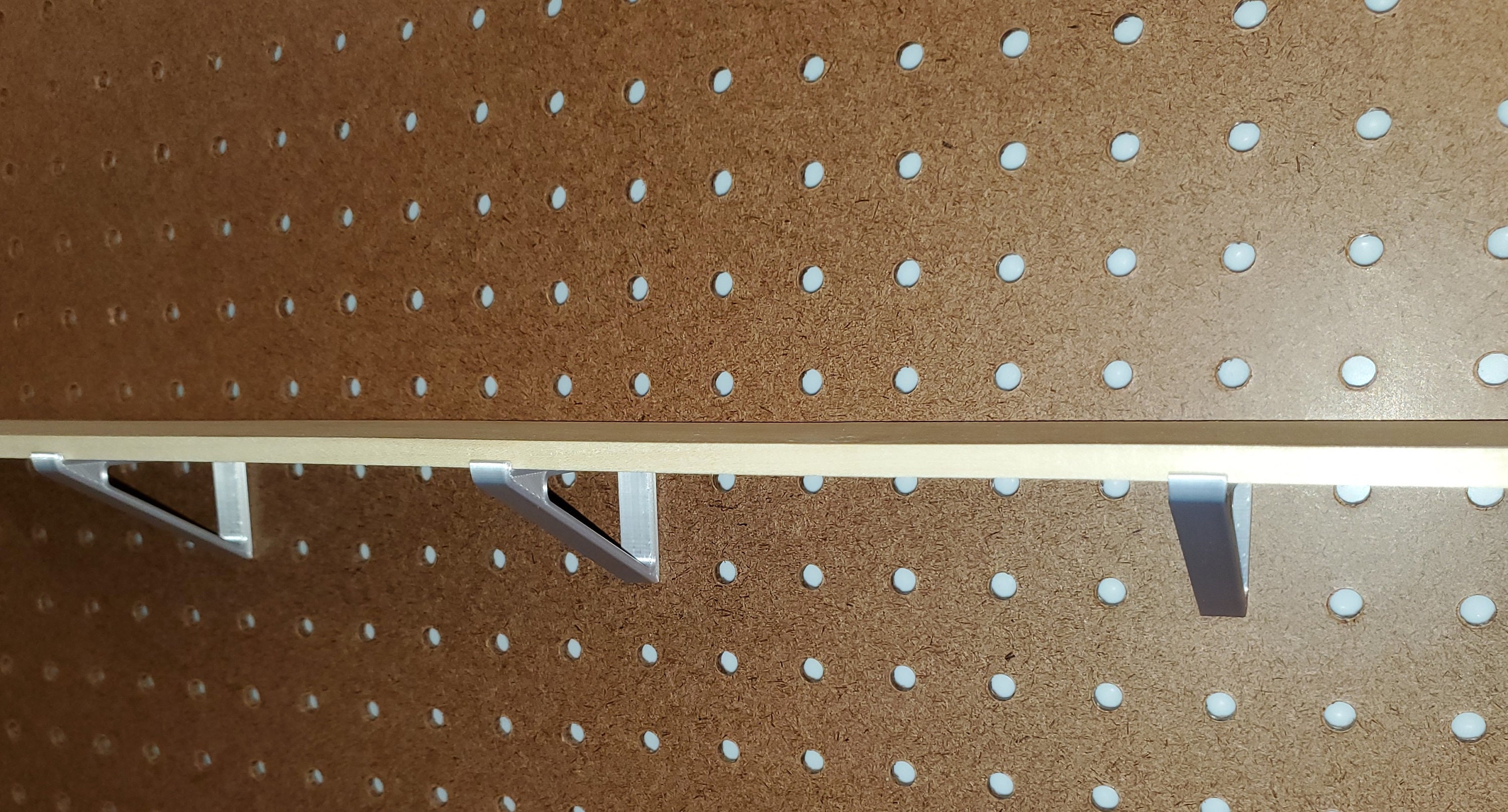 Pegboard/skadis Shelf Brackets 2.5 Shallow Shelves Etsy