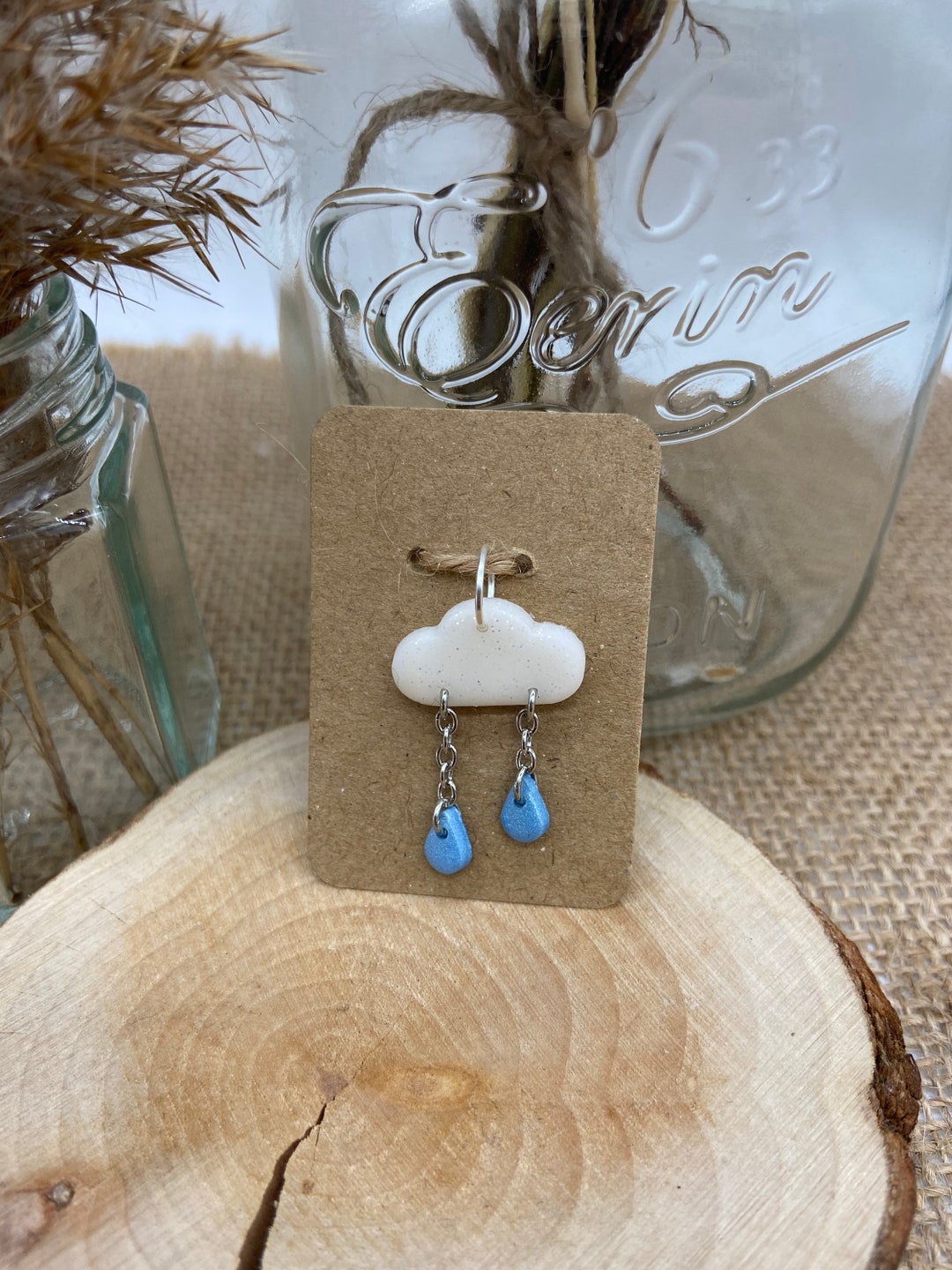 Rain Cloud Necklace Pendant PENDANT ONLY - Etsy