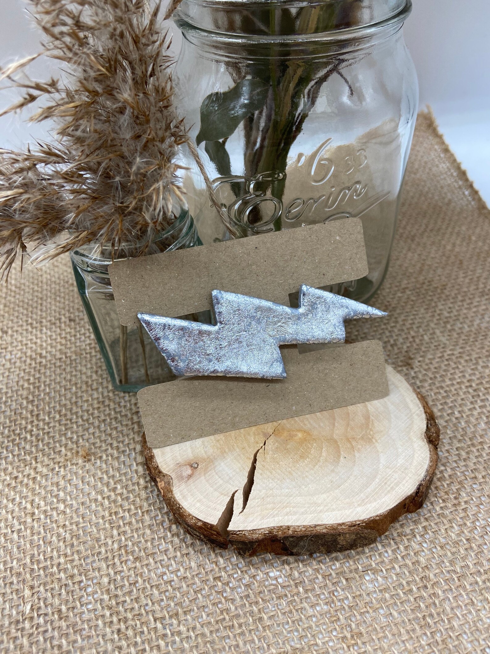 Gold/silver Lightning Bolt Hair Clip Hair Accessory Etsy UK