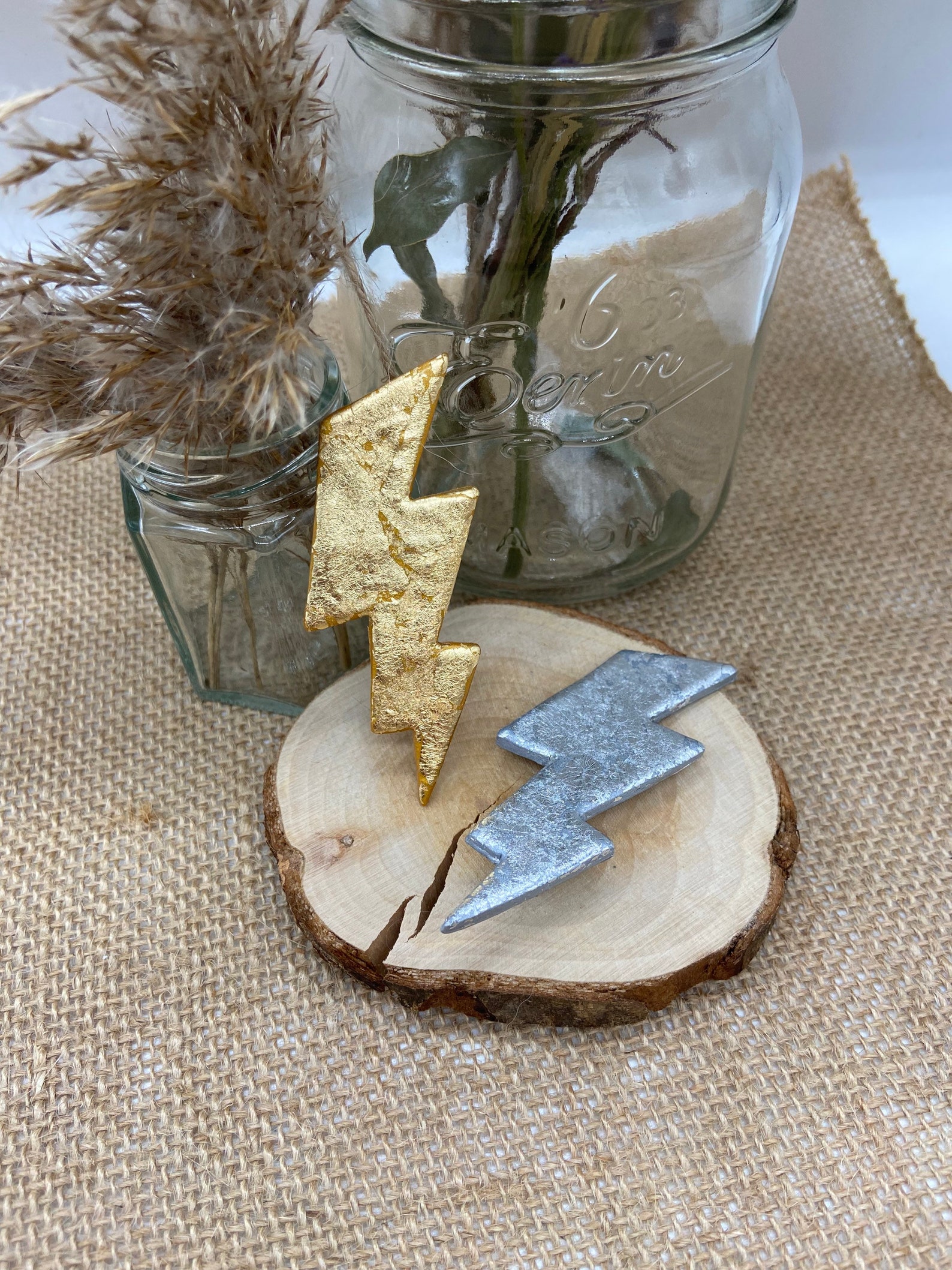 Gold/silver Lightning Bolt Hair Clip Hair Accessory Etsy UK