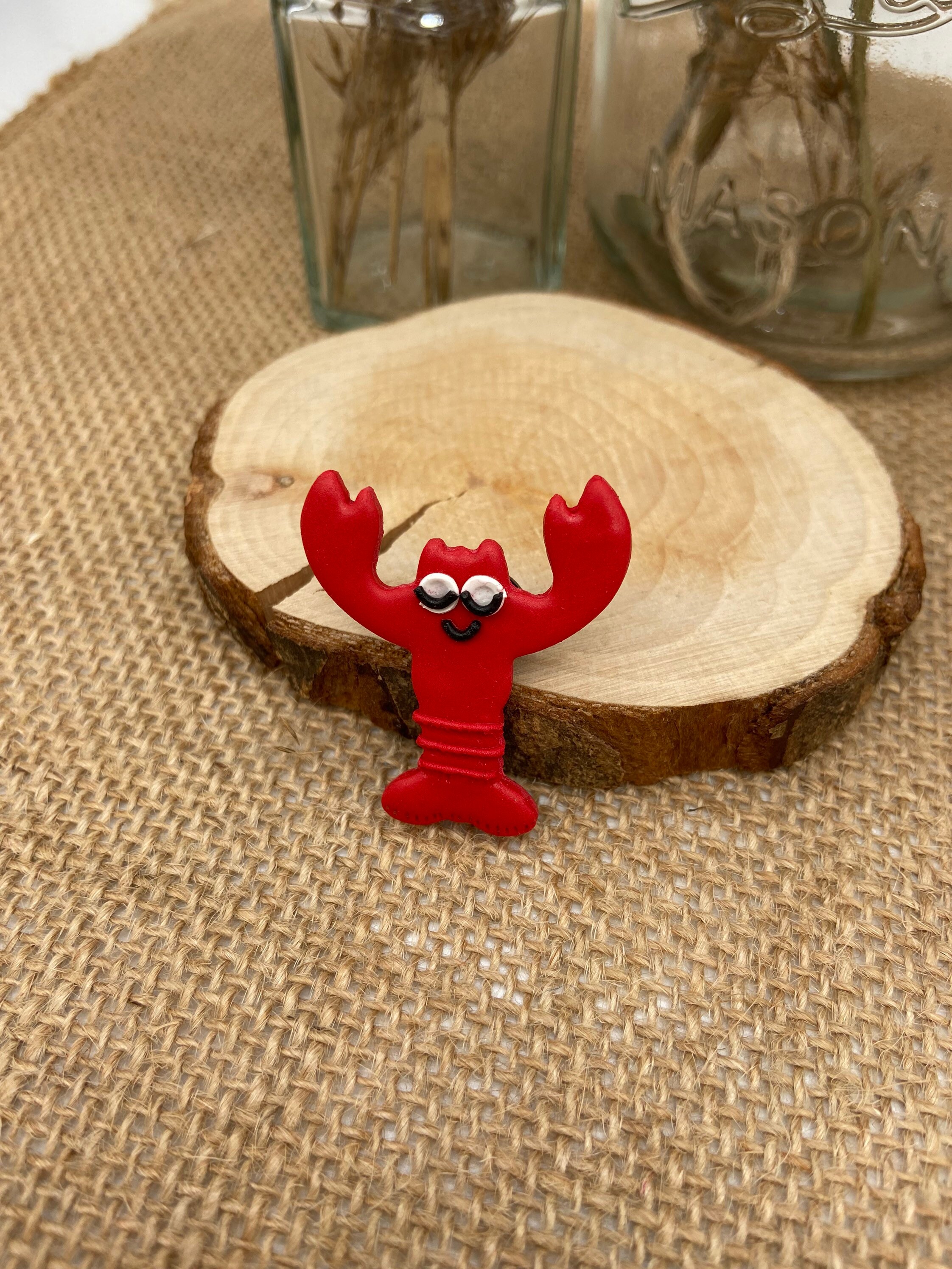 Lobster pin badge brooch Etsy