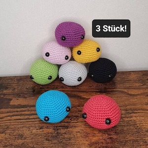 Set of 3 crocheted stress balls, anti-stress ball, stress toy