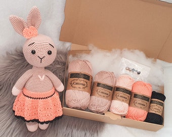 Häkelset Häkelkit Hase Hanna Amigurumi häkeln DIY