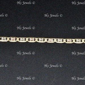 Real 14k yellow gold Baby ID Valentino Bracelet lobster 6 inches 2.40 grams image 7