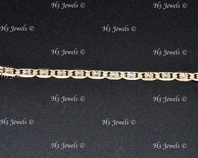 Real 14k yellow gold Baby ID Valentino Bracelet lobster 6 inches 2.40 grams image 7