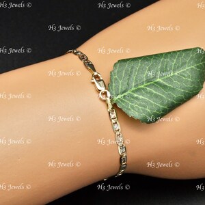 Real 14k yellow gold Baby ID Valentino Bracelet lobster 6 inches 2.40 grams image 3