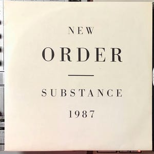 1987 New Order Substance  2 × Vinyl, LP, Compilation