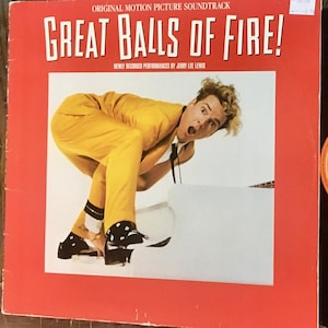 1989 Jerry Lee Lewis -Great Balls Of Fire! (Original Motion Picture Soundtrack) Vinyl, LP, Album