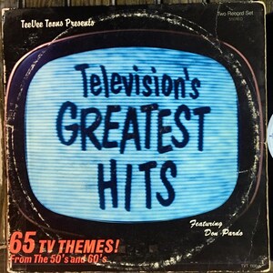 1985 Television&#39;s Greatest Hits (65 TV Themes! From The 50&#39;s And 60&#39;s)  2 × Vinyl, LP, Compilation, Gatefold