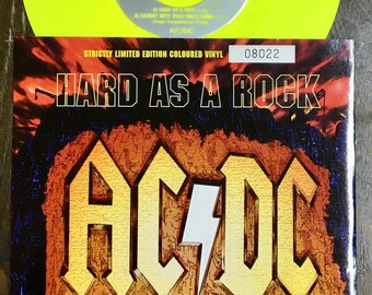 1995 -  Limited Edition, Numbered - AC/DC - Hard As A Rock ,  Vinyl, 7", 45 RPM, Single