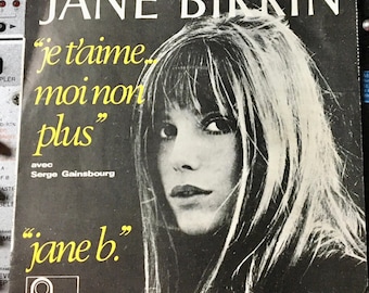 ジェーン・バーキン & セルジュ・ゲンズブール - Je T'aime ビニール 7