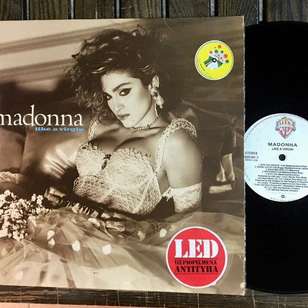 1984 RaRe Greek Press , Madonna - Like A Virgin , Vinyle, LP, Album