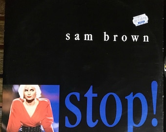 1988 Sam Brown - Stop !  Vinyl, 12", 45 RPM, Maxi-Single