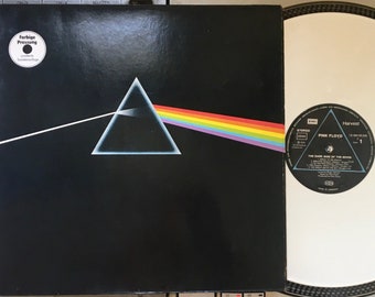 1977 (Limited Edition) Pink Floyd – The Dark Side Of The Moon , Vinyl, LP, Album , Stereo, White Vinyl + 2 Poster +2 Postcard