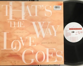 1993 Janet Jackson - That's The Way Love Goes Vinyl, 12", Maxi-Single, 33  RP