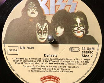1979 Kiss - Dynasty , Vinyl, LP, Album - Etsy