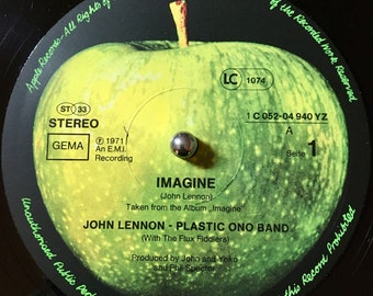 1981 John Lennon - Plastic Ono Band – Imagine , Vinyl, 12