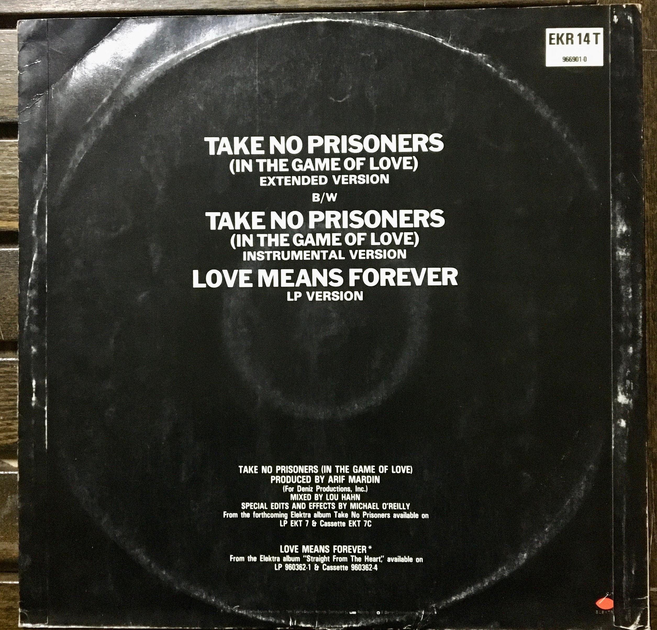 Peabo Bryson - Take No Prisoners Vinyl 12