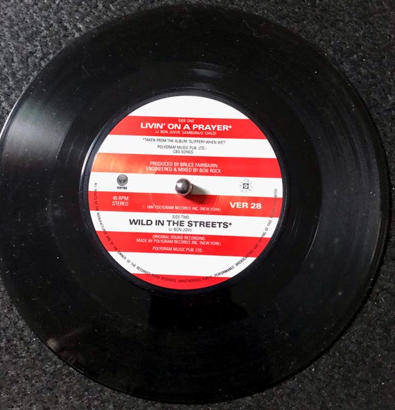1986 Bon Jovi - Livin' on A Prayer , Vinyl, 7
