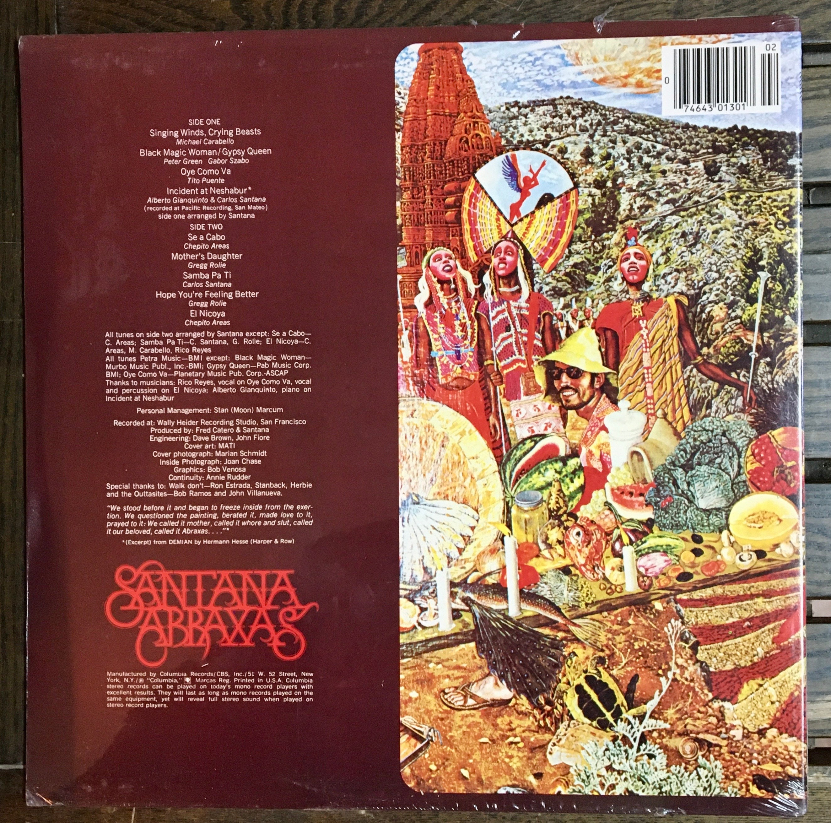 1985 US Factory Sealed Santana - Abraxas Vinyl, LP, Album 1985 US Factory Sealed Santana - Abraxas Vinyl, LP, Album