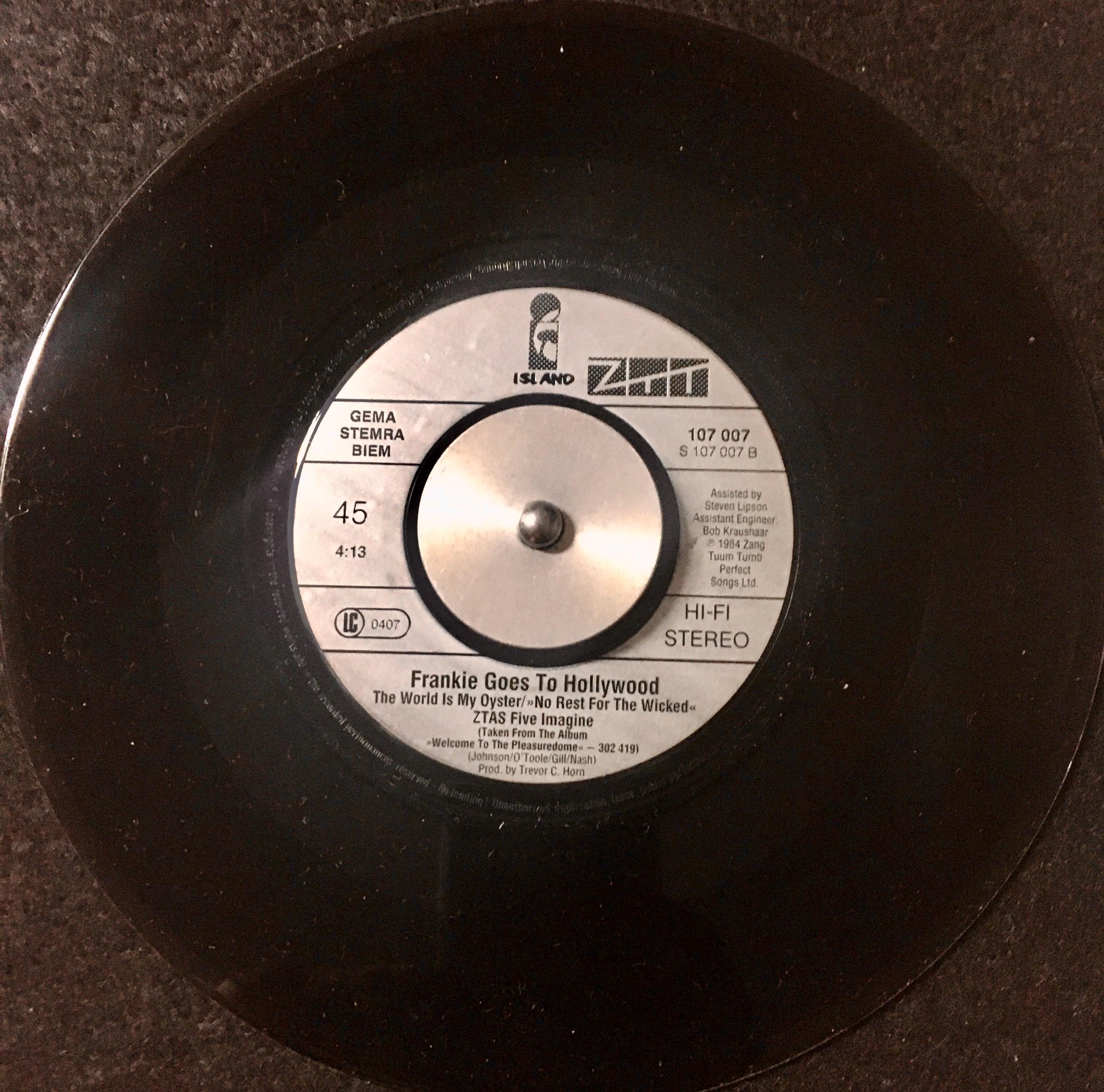 1984 Frankie Goes to Hollywood - the Power of Love , Vinyl, 7