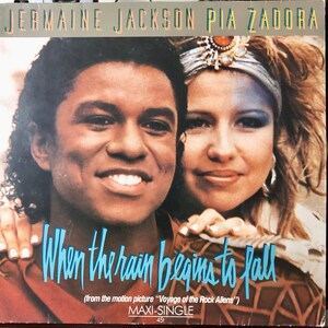Jermaine Jackson & Pia Zadora　リミックス集 CD Jermaine Jackson & Pia Zadora - When the Rain Begins to Fall Vinyl