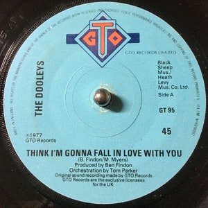 1977 The Dooleys - Tror jag kommer att bli kär i dig , vinyl, 7", 45 varv/min
