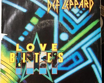 1988 Def Leppard – Love Bites, Vinilo, 7", 45 RPM, Sencillo, Estéreo