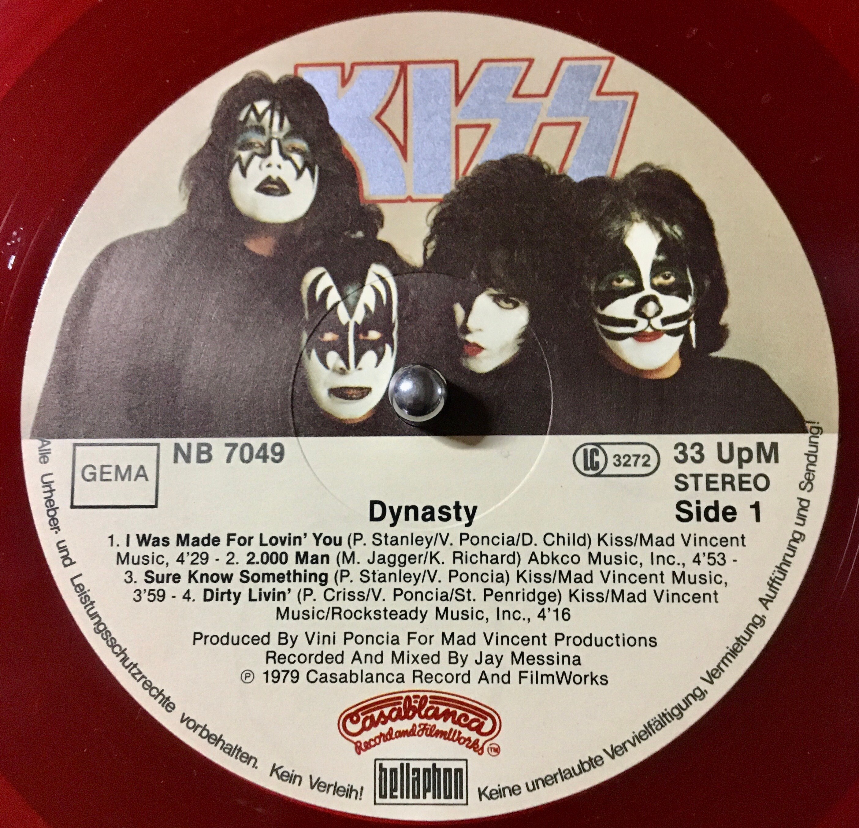 KISS Dynasty US盤 1979年 NBLP 7152 ポスター付 Backwood Records : Kiss Dynasty US Orig. LP POSTER INSERT | Used