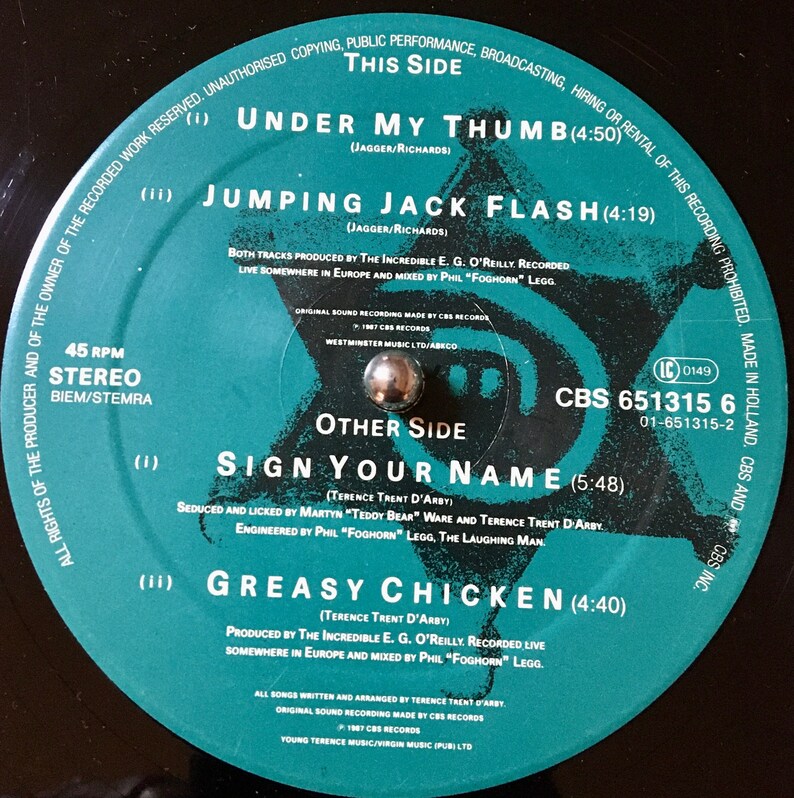 1987 Terence Trent D