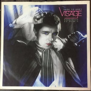 【当時物】ヴィサージ Visage ポスター 非売品 Fade to Grey Visage Fade to Grey - Etsy
