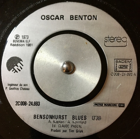 Oscar benton bensonhurst blues 1973