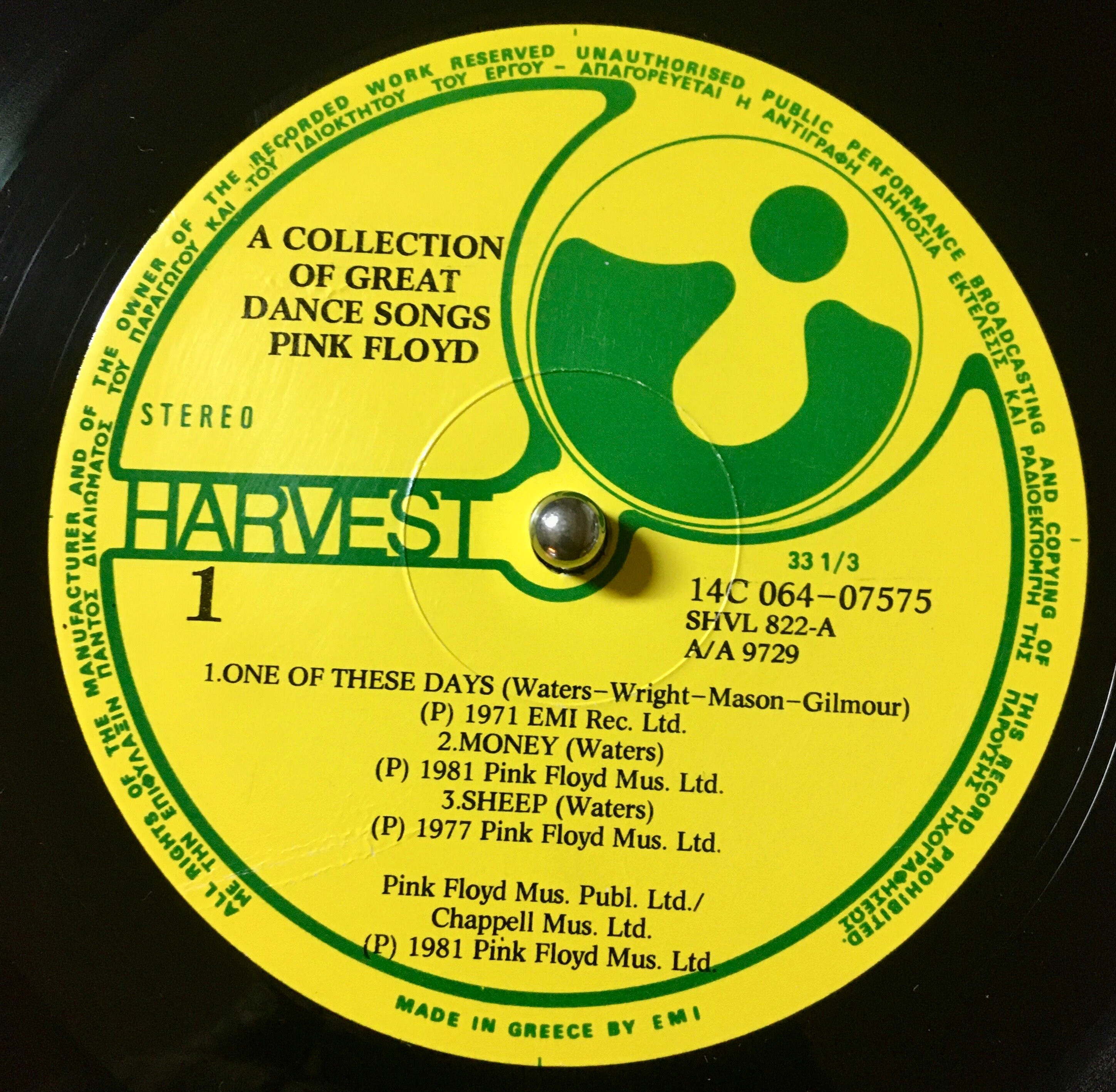 Pink Floyd 'A Collection of Great Dance Songs' 1981 Vinyl LP - Etsy