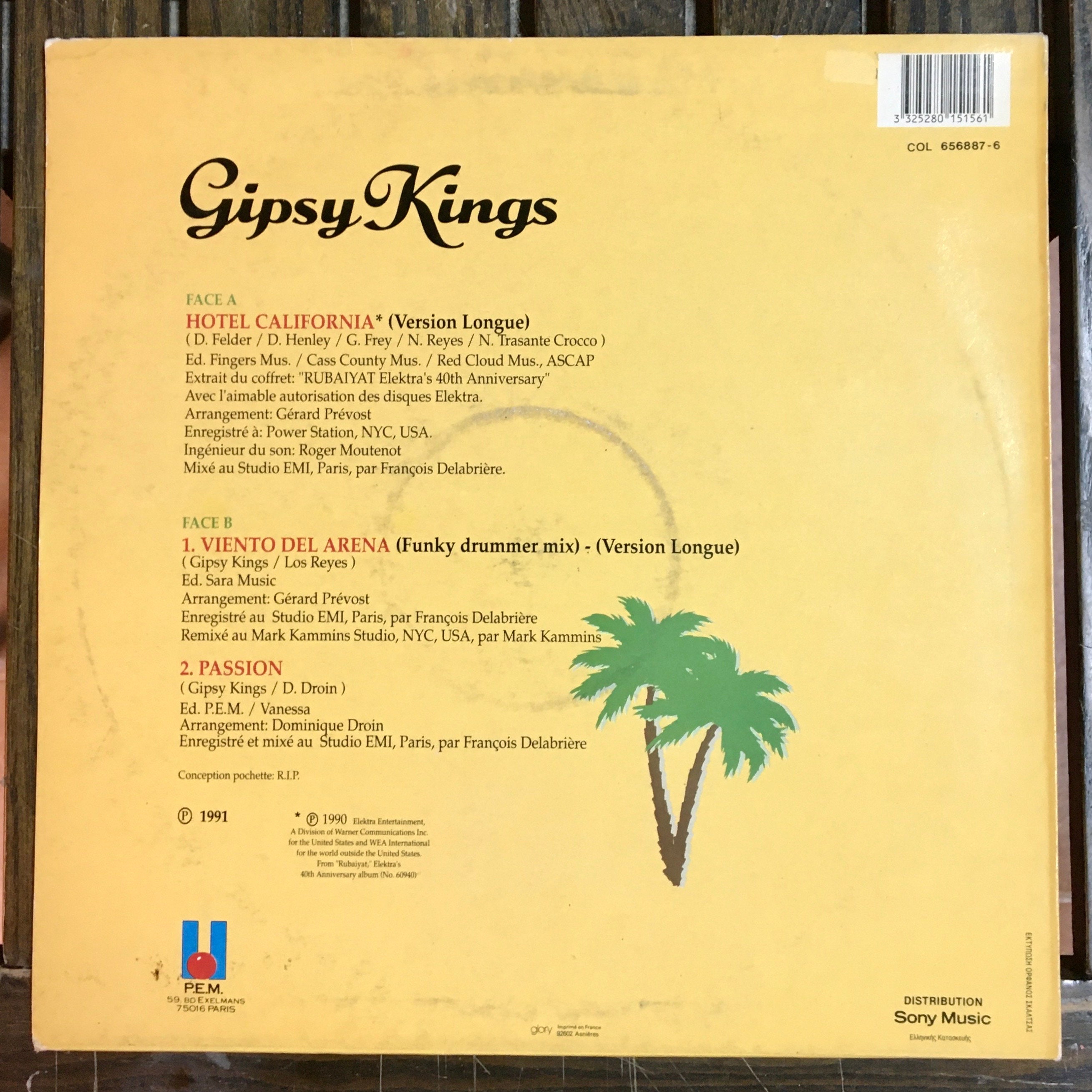 1991 Gipsy Kings Hotel California Vinyl 12 45 RPM Etsy